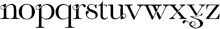 Vineyard Regular otf (400) Font LOWERCASE