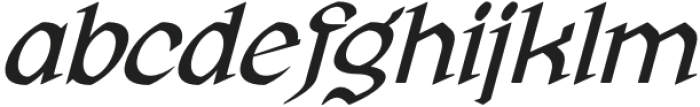 Vinicius Regular Italic otf (400) Font LOWERCASE