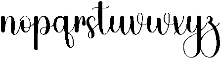 Vintage Calligraphy Regular otf (400) Font LOWERCASE