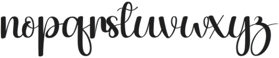 Vintage Calligraphy Regular otf (400) Font LOWERCASE