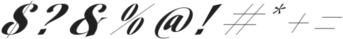 Vintage Charge Italic otf (400) Font OTHER CHARS