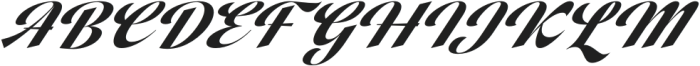 Vintage Charge Italic otf (400) Font UPPERCASE
