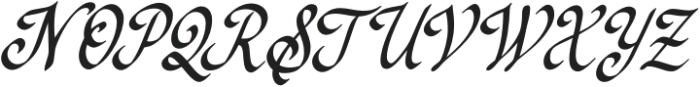 Vintage Galore italic otf (400) Font UPPERCASE