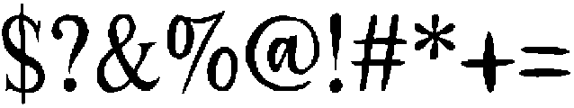 Vintage Grunce Script Regular otf (400) Font OTHER CHARS