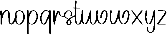 Vintage Handmade Regular otf (400) Font LOWERCASE