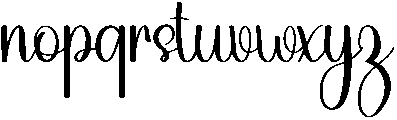 Vintage Handmade Regular otf (400) Font LOWERCASE