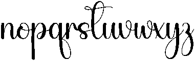 Vintage Original Regular otf (400) Font LOWERCASE