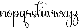 Vintage Regular otf (400) Font LOWERCASE