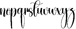 Vintage Regular otf (400) Font LOWERCASE