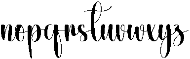 Vintage Regular otf (400) Font LOWERCASE