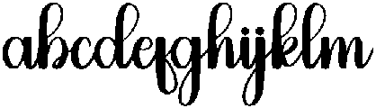 Vintage Regular otf (400) Font LOWERCASE