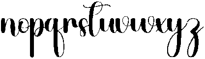 Vintage Regular otf (400) Font LOWERCASE