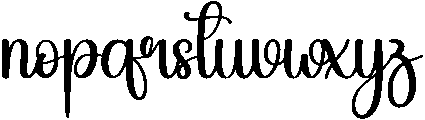 Vintage Regular otf (400) Font LOWERCASE