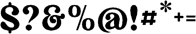 Vintage Regular otf (400) Font OTHER CHARS