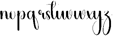 Vintage Regular otf (400) Font LOWERCASE