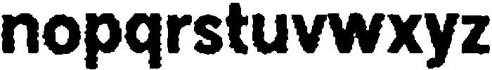 Vintage Rugged Regular otf (400) Font LOWERCASE