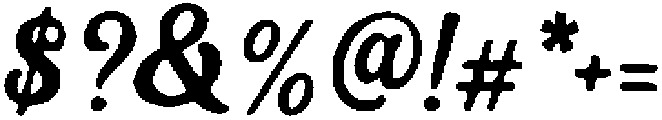 Vintage Script Regular otf (400) Font OTHER CHARS
