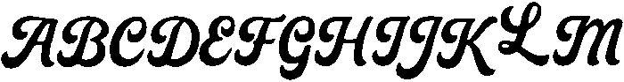 Vintage Script Regular otf (400) Font UPPERCASE