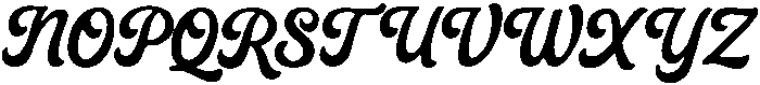 Vintage Script Regular otf (400) Font UPPERCASE
