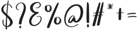 Vintage Signature Regular otf (400) Font OTHER CHARS