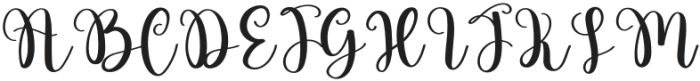Vintage Signature Regular otf (400) Font UPPERCASE