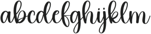 Vintage Signature Regular otf (400) Font LOWERCASE