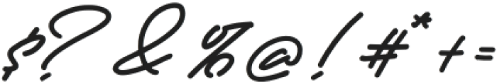 Vintage Signature otf (400) Font OTHER CHARS