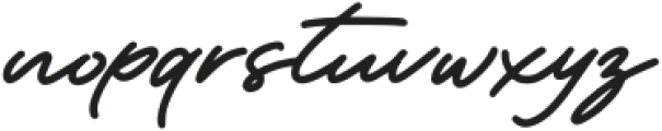 Vintage Signature otf (400) Font LOWERCASE