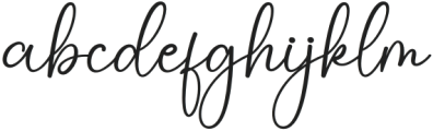 Vintage Smothies Regular otf (400) Font LOWERCASE