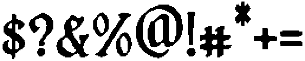 Vintage Tattoo Regular otf (400) Font OTHER CHARS