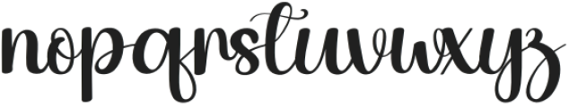 Vintage Valentine Regular otf (400) Font LOWERCASE