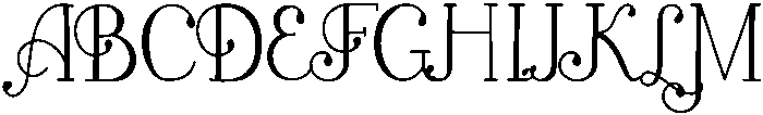 Vintage otf (400) Font UPPERCASE