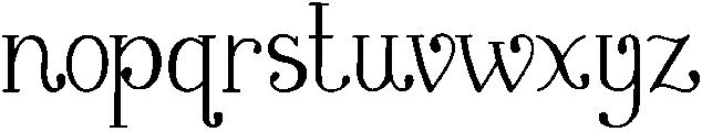 Vintage otf (400) Font LOWERCASE