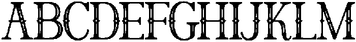 Vinterra Regular otf (400) Font UPPERCASE