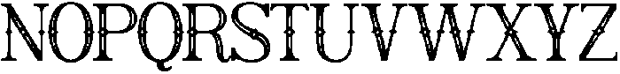 Vinterra Regular otf (400) Font UPPERCASE