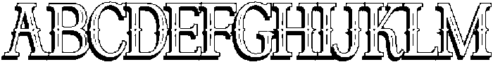 Vinterra Shadow otf (400) Font UPPERCASE