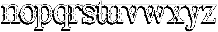 Vinterra Shadow otf (400) Font LOWERCASE