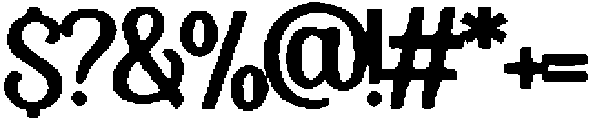 Vintessia Regular otf (400) Font OTHER CHARS