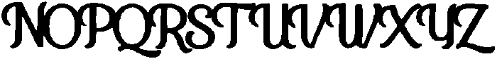 Vintessia Regular otf (400) Font UPPERCASE