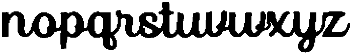 Vintessia Regular otf (400) Font LOWERCASE
