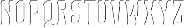 Vintoria Inline otf (400) Font UPPERCASE