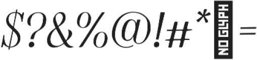 Violetta Serif Italic otf (400) Font OTHER CHARS