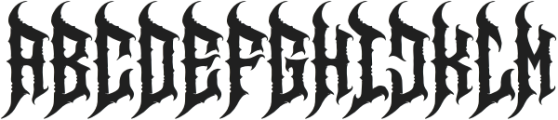 Virgil Creature otf (400) Font UPPERCASE