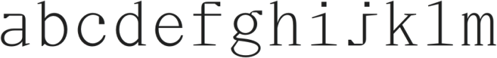 Virgil Mono Light otf (300) Font LOWERCASE