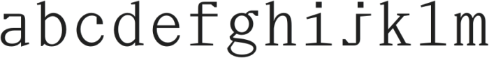 Virgil Mono Regular otf (400) Font LOWERCASE