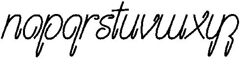 Virginia Regular otf (400) Font LOWERCASE