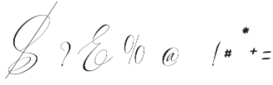 Virgita script slant otf (400) Font OTHER CHARS