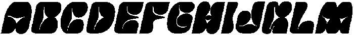 Viscous Italic otf (400) Font UPPERCASE