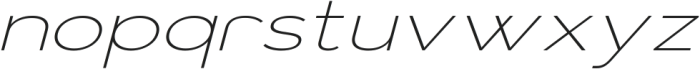 Vista Nordic ExtraLight Italic ttf (200) Font LOWERCASE