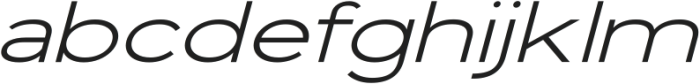 Vista Nordic Normal Italic ttf (400) Font LOWERCASE